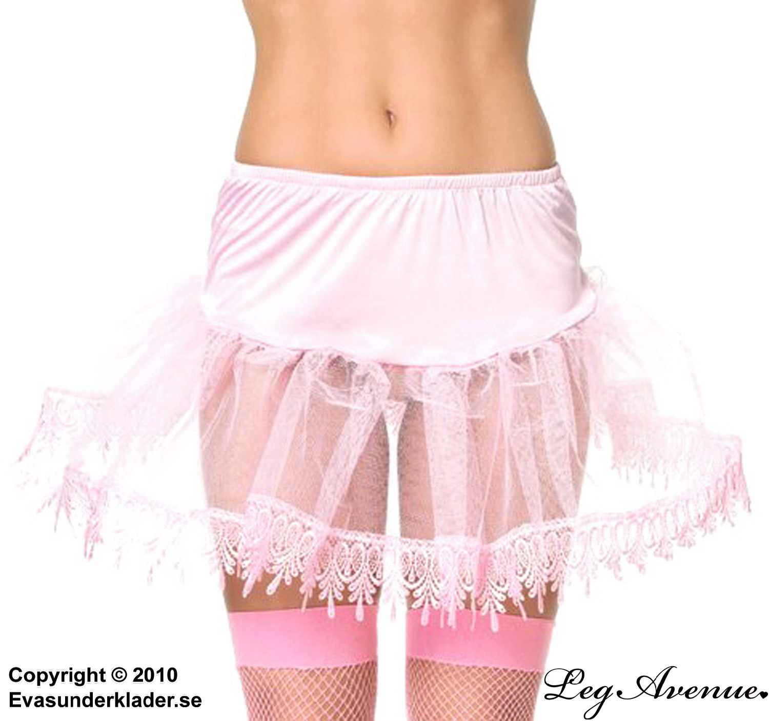 Petticoat, Spitzenkante, Mesh-Einlage